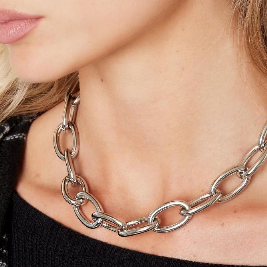 Chunky chain necklace with large links Picture5